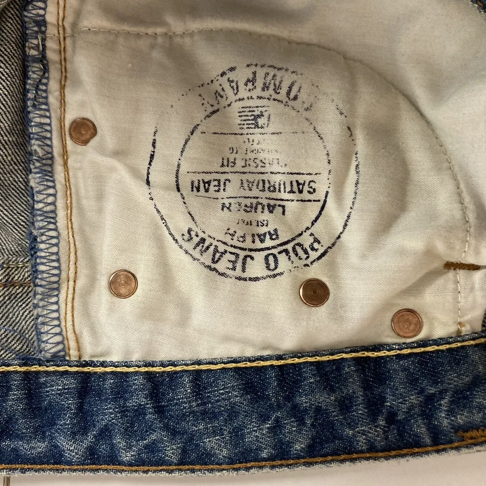 Polo Jeans Co Ralph Lauren Saturday Jean Womens 32x30 Blue Wide Leg High Baggy